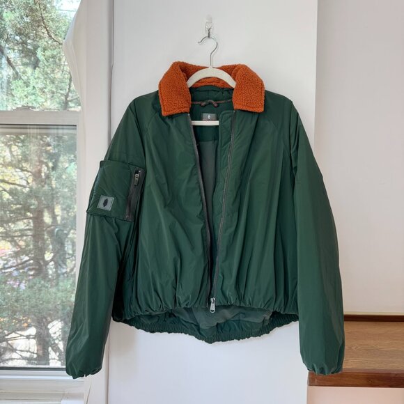 NWT Free People FP Movement Outpost Bomber Puffer Jacket Green XS - Picture 4 of 10